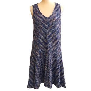 Maeve Westwater Chevron Drop Waist Dress